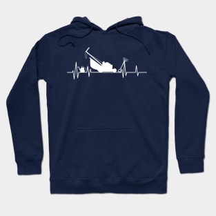 mower heartbeat ,gardening lover Hoodie